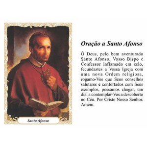 OG141400P100 - Oração Santo Afonso c/ 100un. - 9,5x6,5cm