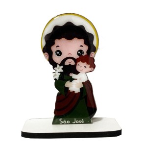 PE722600 - Pedestal São José MDF - 13,5x10,5cm