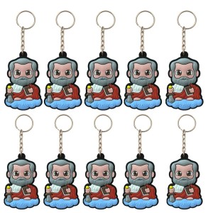 CH50436P10 - Chaveiro São Paulo Emborrachado c/ 10un. - 11,5X3,7cm