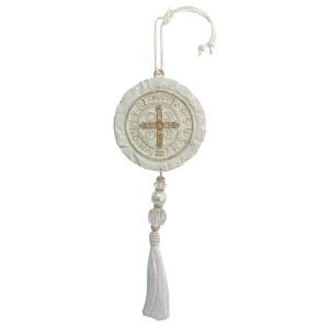 NC2042220 - Adorno Medalha de São Bento - 42x10,5cm (G43)